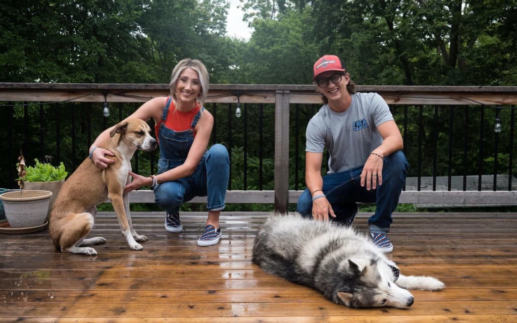 Business professionals collaborating in a modern office with digital data holograms